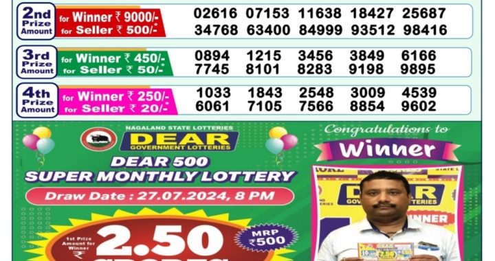 Lottery Sambad Old Result 1PM 13.09.24