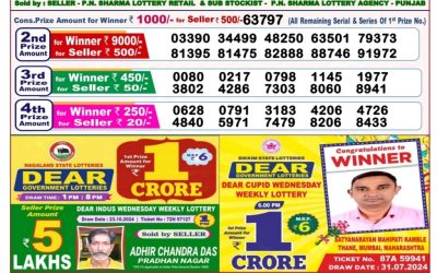 Lottery Sambad Old Result 8PM 29.10.24