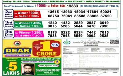 Lottery Sambad Old Result 6PM 4.11.24