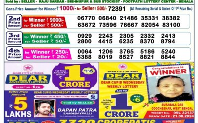 Lottery Sambad Old Result 6PM 8.11.24