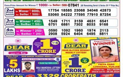 Lottery Sambad Old Result 8PM 9.11.24