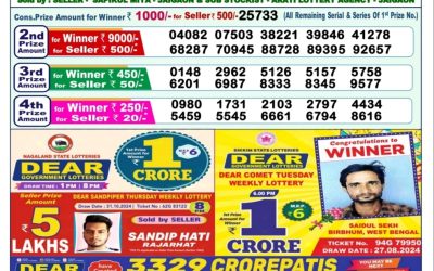 Lottery Sambad Old Result 1PM 10.11.24