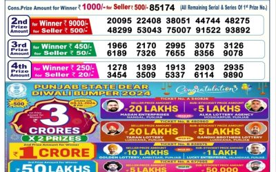 Lottery Sambad Old Result 6PM 10.11.24