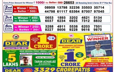 Lottery Sambad Old Result 8PM 10.11.24