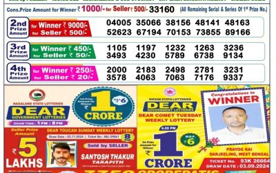 Lottery Sambad 6 PM Result Today 14.11.24